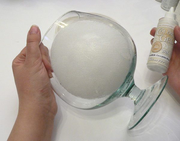 Рождественские подсвечники из бокалов в технике декупажа