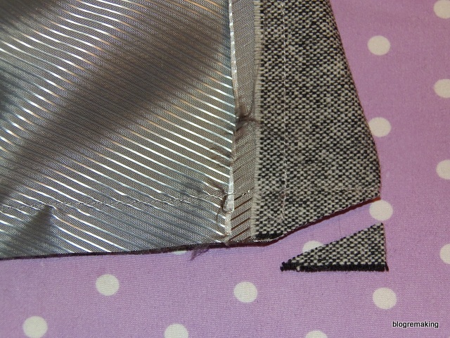 Технология обработки шлицы в изделиях с подкладкой