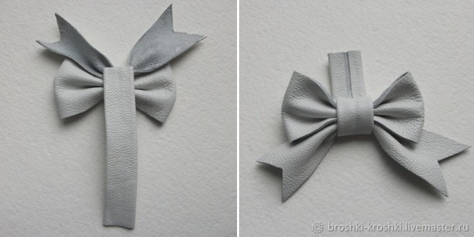 ​Брошь из кожи и меха