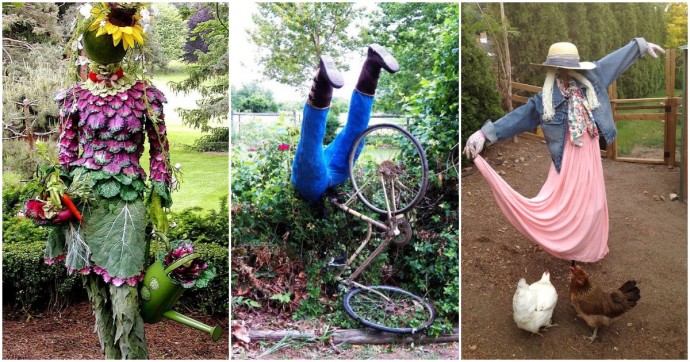 Изумительные и оригинальные пугала для птиц и соседей