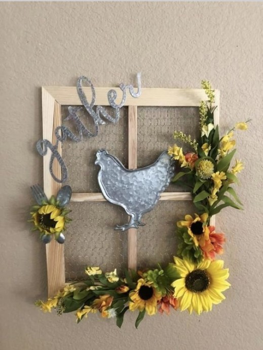 Панно в деревенском стиле