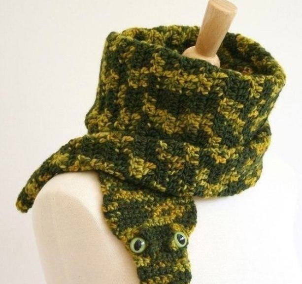 Оригинальные шерстяные шарфы со зверятами