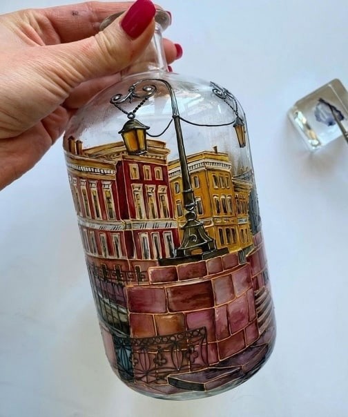 Идеи декоративной росписи бутылок