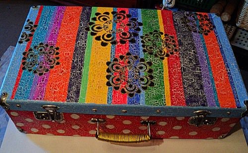 Декорируем старый чемодан