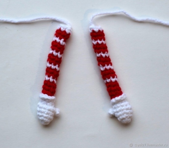 ​Вяжем забавного Деда Мороза крючком: мастер-класс