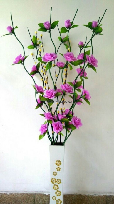 Яркие цветы из капрона: идеи