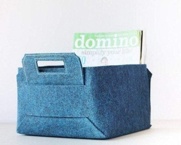 Складная коробка из фетра