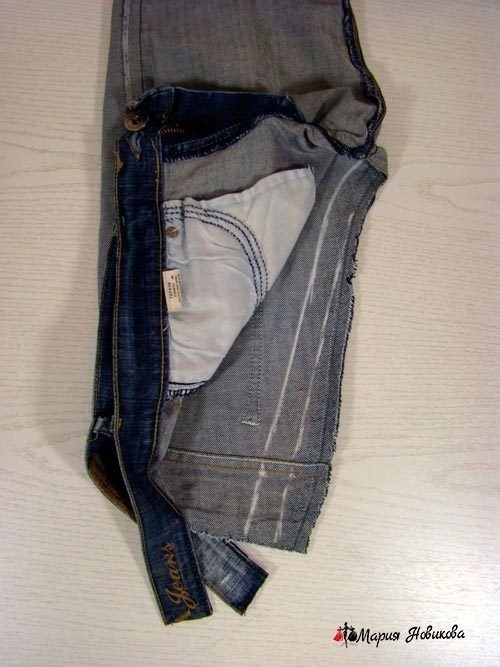 Как быстро ушить джинсы по среднему шву