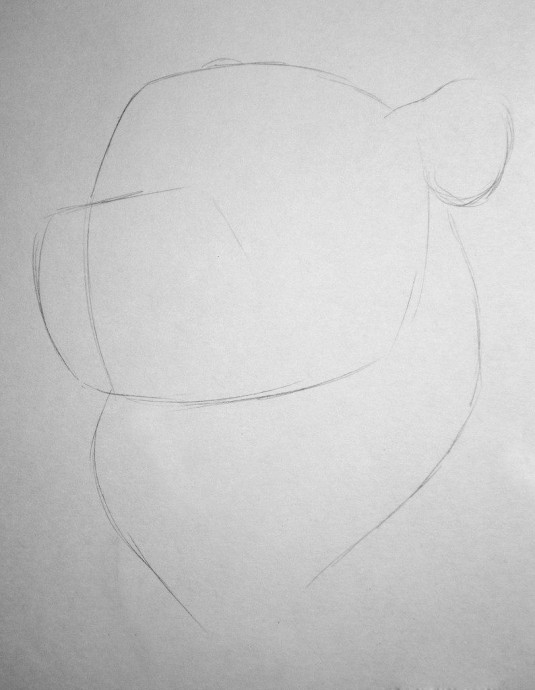 Рисуем забавного мишку