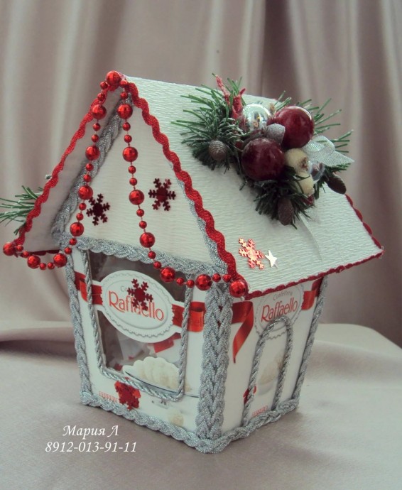 ​Идеи создания сладких зимних домиков на подарок