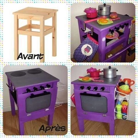 Детская кухня из стульчика: бюджетные идеи бесценных подарков дочкам