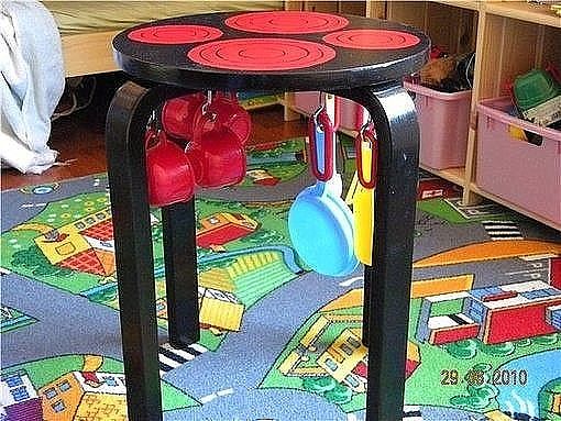 Детская кухня из стульчика: бюджетные идеи бесценных подарков дочкам
