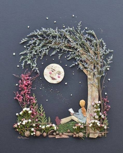 Красивые картины природными материалами