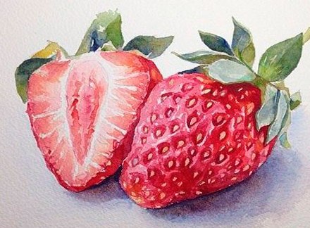 Рисуем восхитительную клубнику