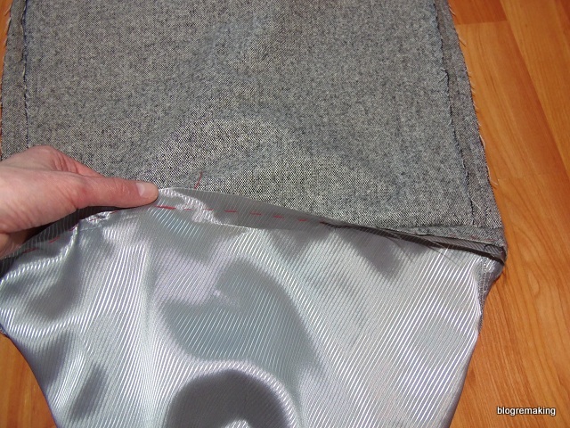 Технология обработки шлицы в изделиях с подкладкой