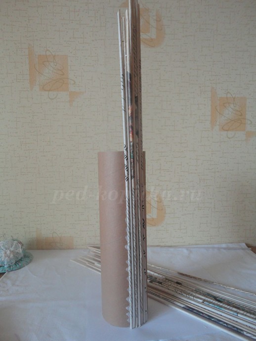 Ваза из газетных трубочек: мастер-класс Ваза из газетных трубочек: мастер-класс