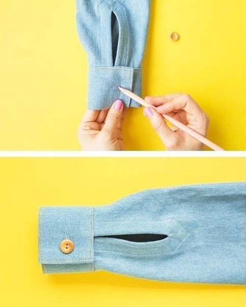 Разрез на рукаве манжеты