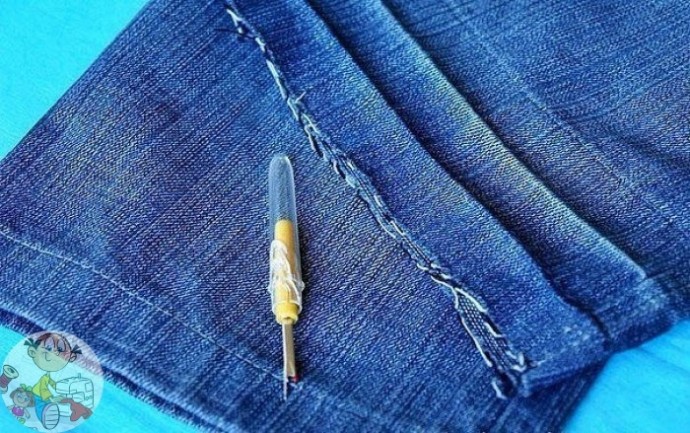 Как удлинить детские джинсы