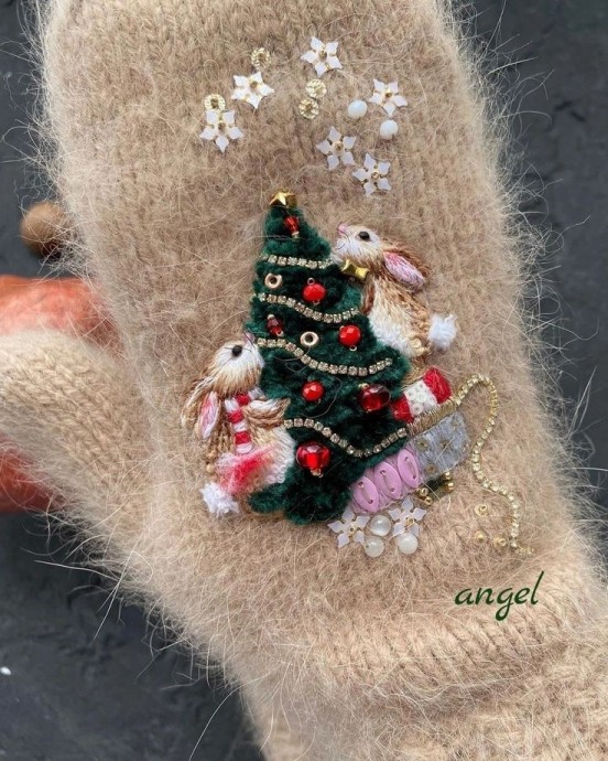 Шикарные варежки