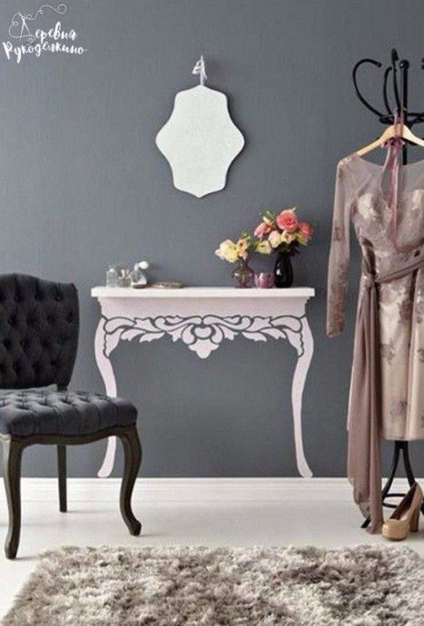 Декор: делаем из простой полки столик во французском стиле