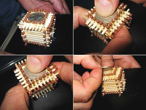 Деревня Рукоделкино: домик из спичек