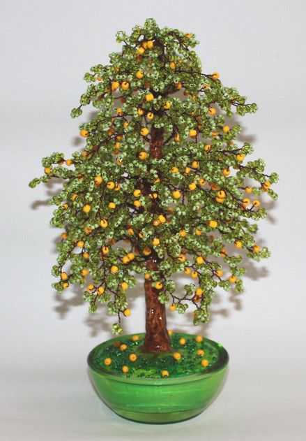 Яблони из бисера: вдохновляющие идеи