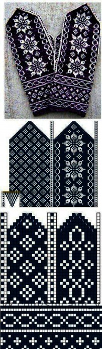 Схемы для восхитительных варежек