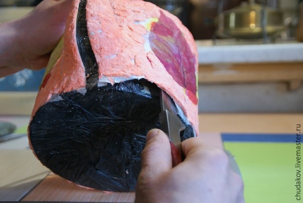 Необычный чайник-светильник из папье-маше