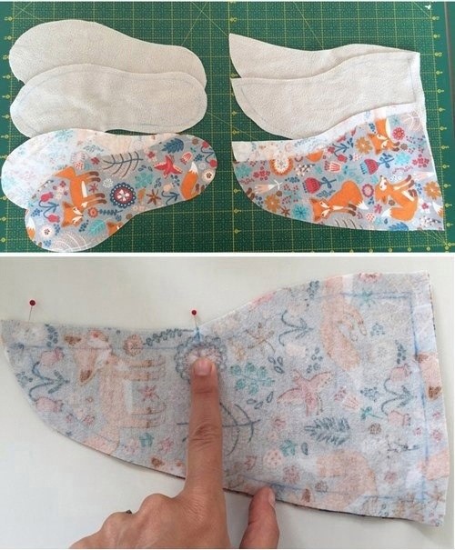 Шьём домашние флисовые тапочки