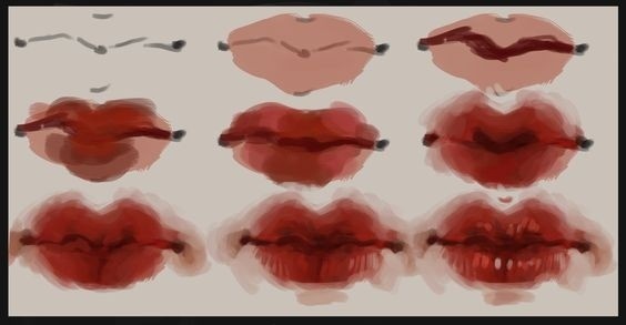 Учимся рисовать губы