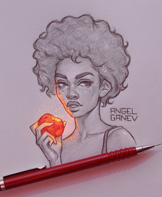 Изумительные светящиеся наброски