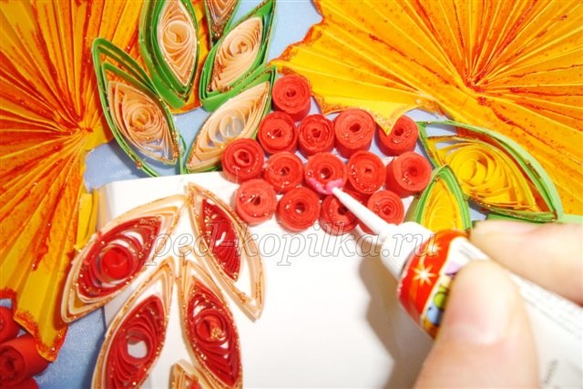 Красота природы в технике квиллинга