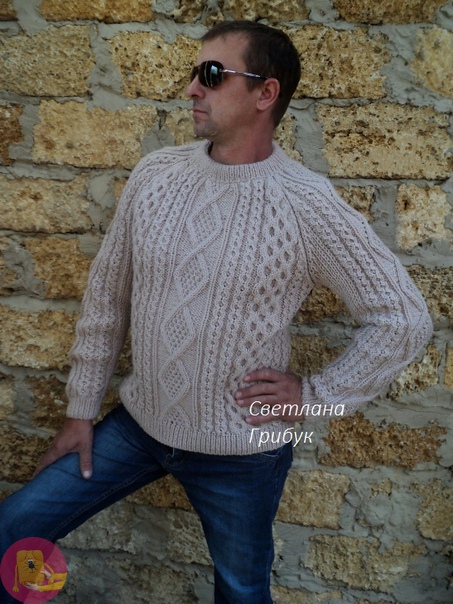 Стильный мужской свитер