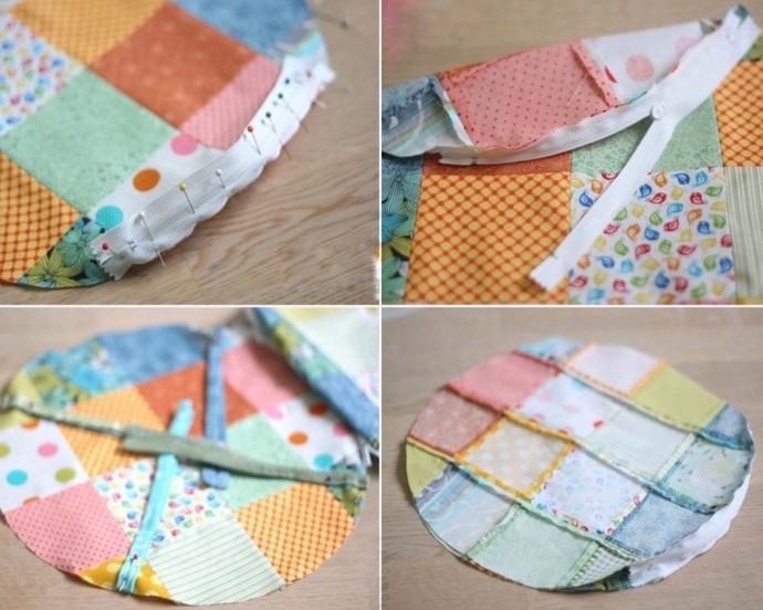 Текстильная подушка-сидушка