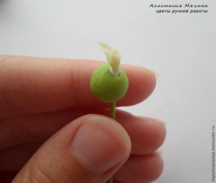 Лепка клевера из полимерной глины