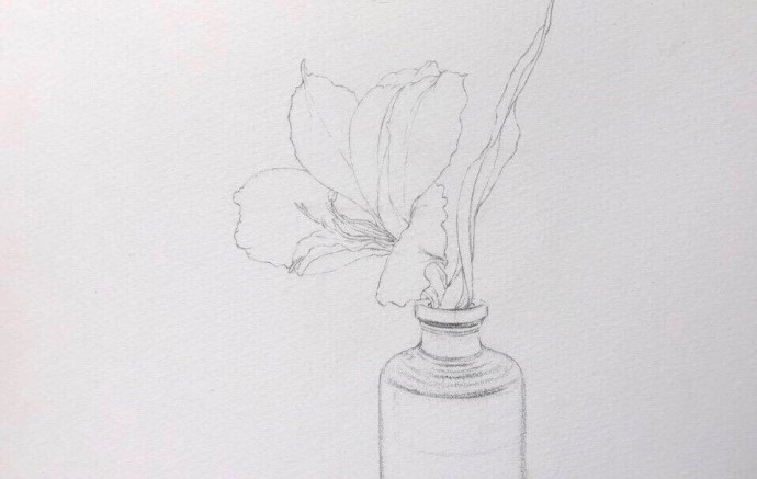 Урок рисования акварелью: орхидея