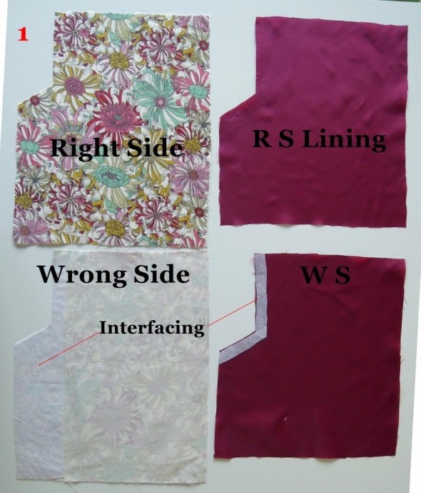 Обработка шлицы на юбке с подкладкой