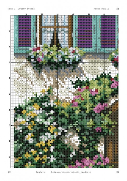 ​Вышиваем уютный домик