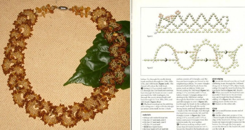 Удивительной красоты ожерелья из бисера