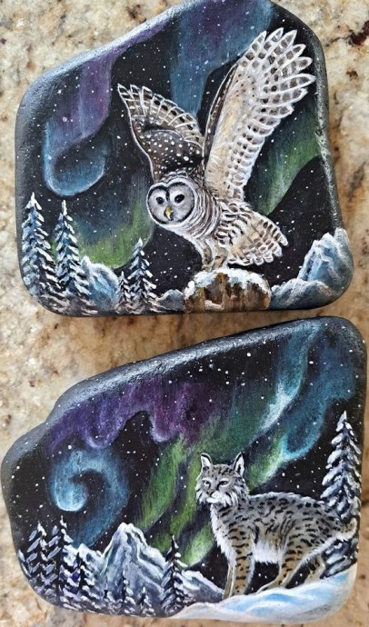 Чудесная роспись по камням