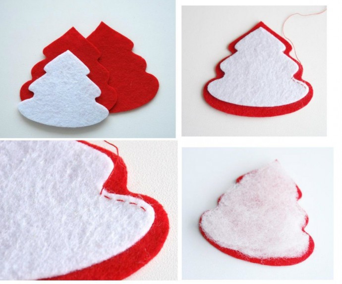 Игрушки из фетра на елку