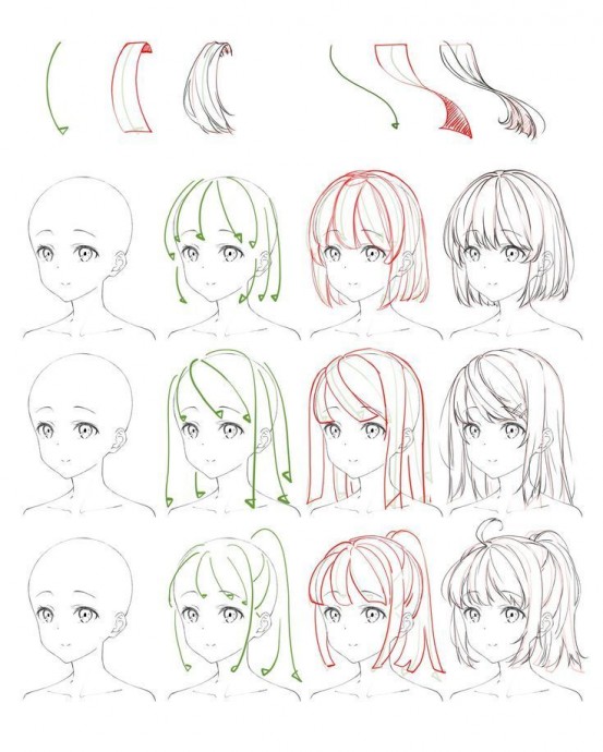 Рисуем волосы и прически