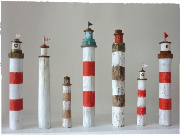 Деревянные домики и пейзажи