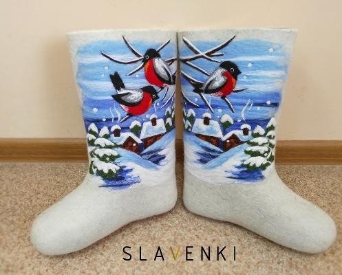 ​Расписные валенки