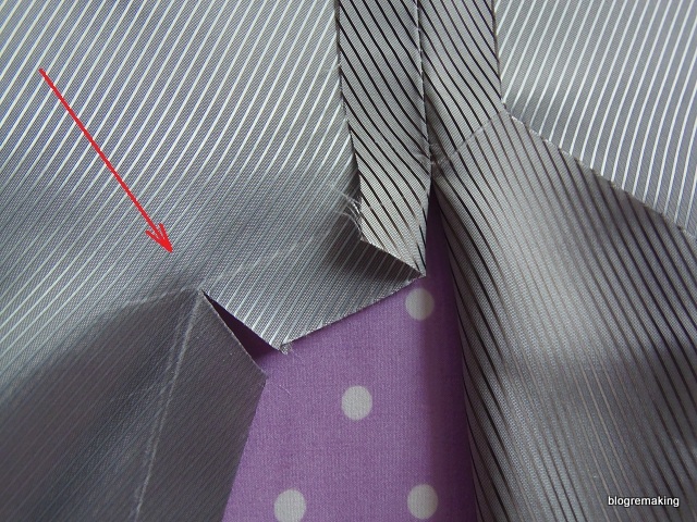 Технология обработки шлицы в изделиях с подкладкой