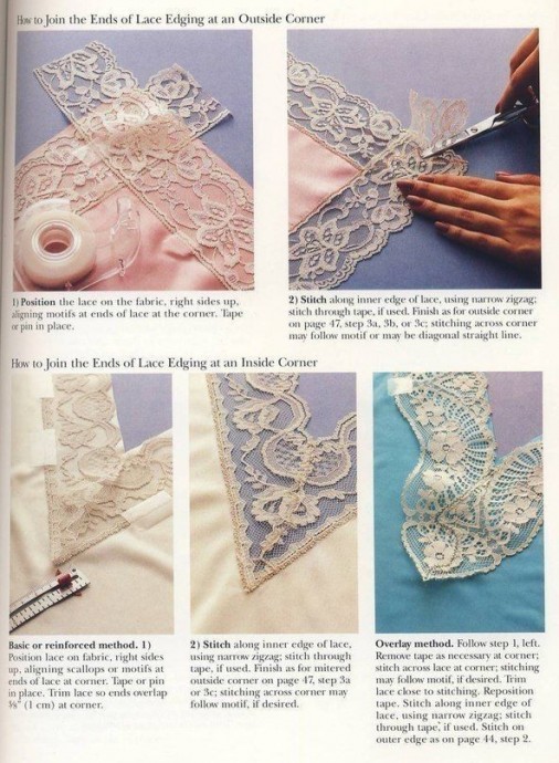Технология работы с кружевом