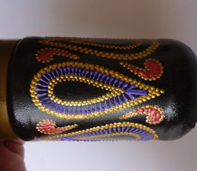 Точечная роспись баночки из-под кофе Точечная роспись баночки из-под кофе