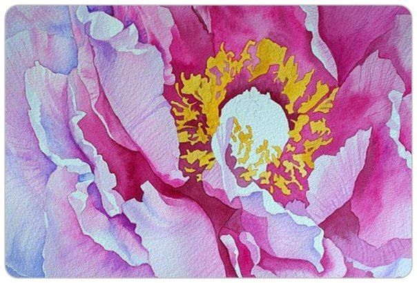 Акварельные цветы, наполненные солнечным светом