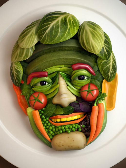 Картины из овощей и фруктов: идеи не для слабонервных
