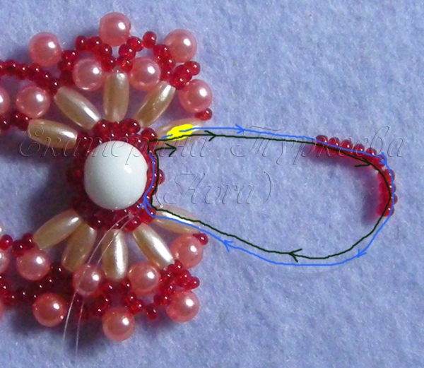 Плетение ажурного цветочного браслета: мастер-класс